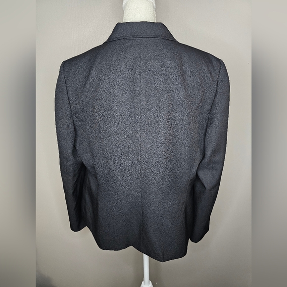 KASPER Business Office Career Blazer 2 Button Close Black Size: 16 - Picture 2 of 8
